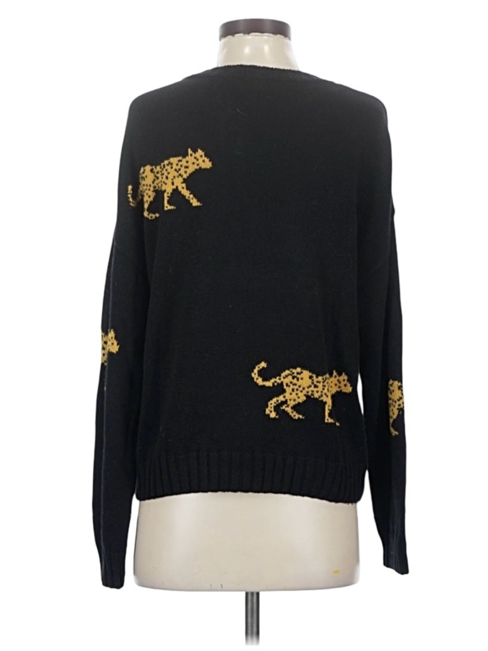 Rails Perci Sweater in Black Jungle Cat Print | Size Small - Picture 4 of 14